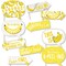 Big Dot of Happiness Funny Let's Go Bananas - Tropical Party Photo Booth Props Kit - 10 Piece